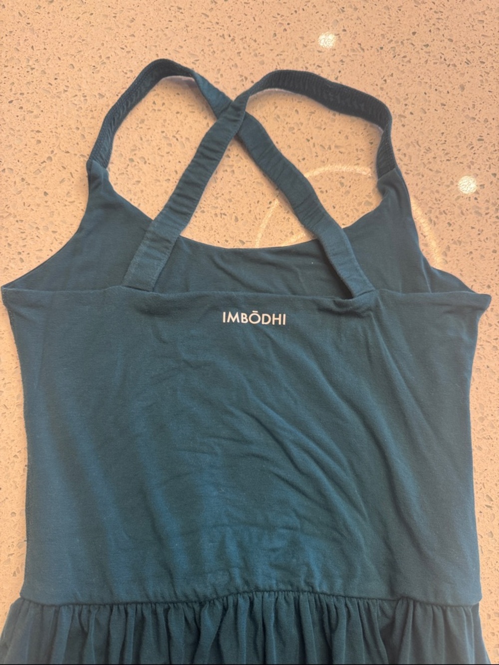 IMBODHI M Women's Teal Cross-Back Jumpsuit